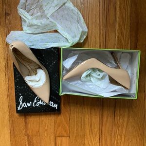 Nude patent leather pumps - Sam Edelman 6.5 M